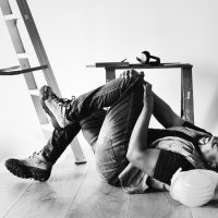 Person getting injured by falling down